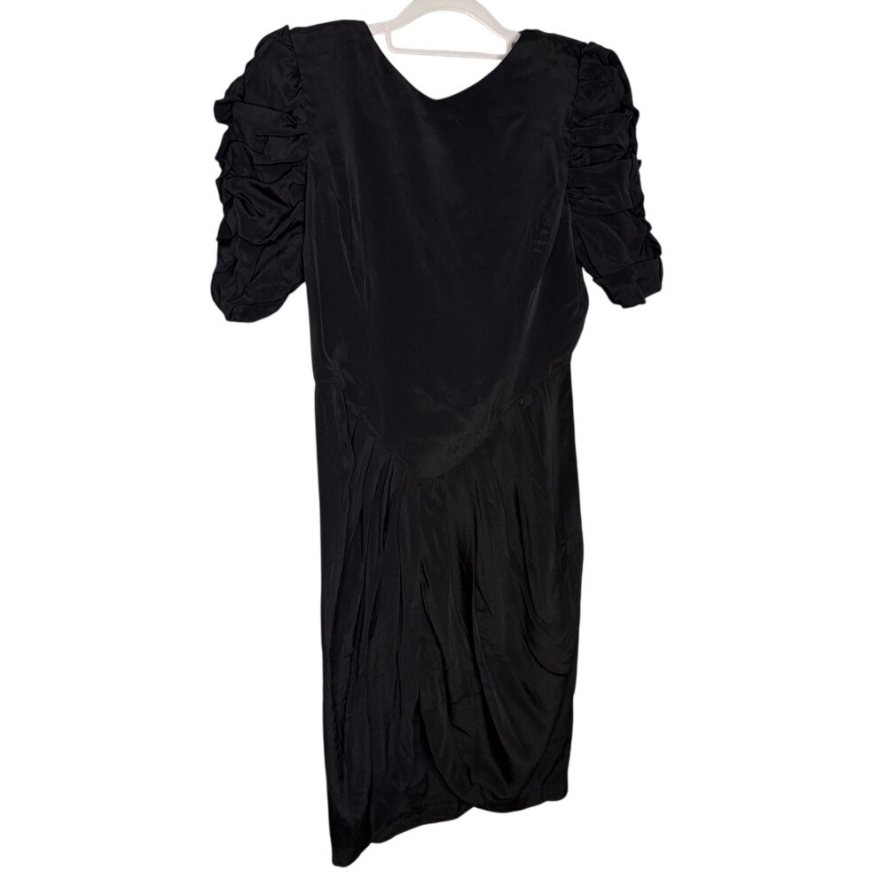 Vintage 80s J.S.J Division of John Robert's little black dress‎ retro whimsigoth